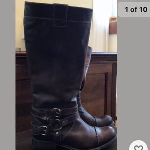 Two 24 Ariat knee high boots, brown, size 9